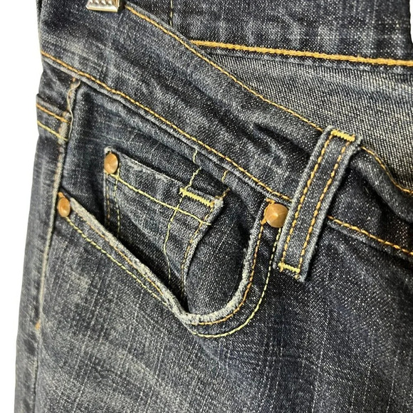 Old Navy Boot Cut Jeans Size 4 Short Ultra Low Waist Stretch Cotton Denim Blue - Picture 9 of 10